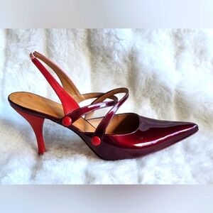 Yanye vintage sz 9 red/burgundy leather